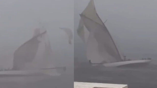 Tempesta devastante sul super yacht provoca terrore e disperazione, immagini drammatiche nel video