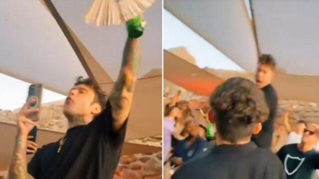 “È pazzo” Fedez reagisce in modo inaspettato a un fan durante un evento: le telecamere riprendono tutto