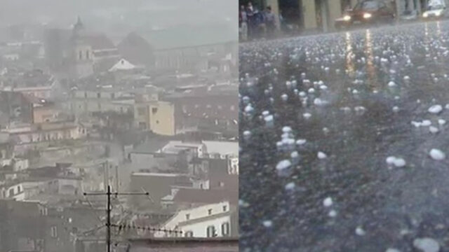 Maltempo in Italia, violenta grandinata colpisce la città italiana, paura tra i residenti