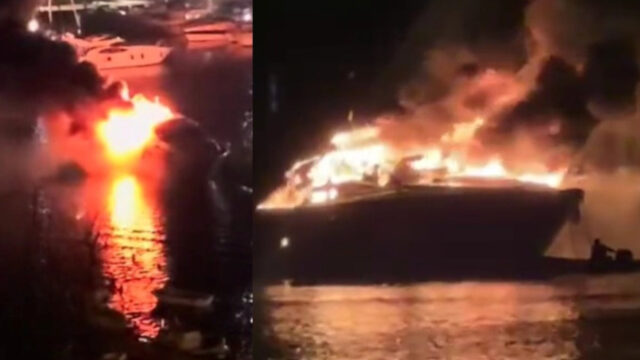 “In fiamme in pochi minuti” lo yacht di lusso di 24 metri prende fuoco sulla spiaggia italiana, chi è  il proprietario